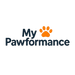 Logo of 'My Pawformance' with an orange paw print